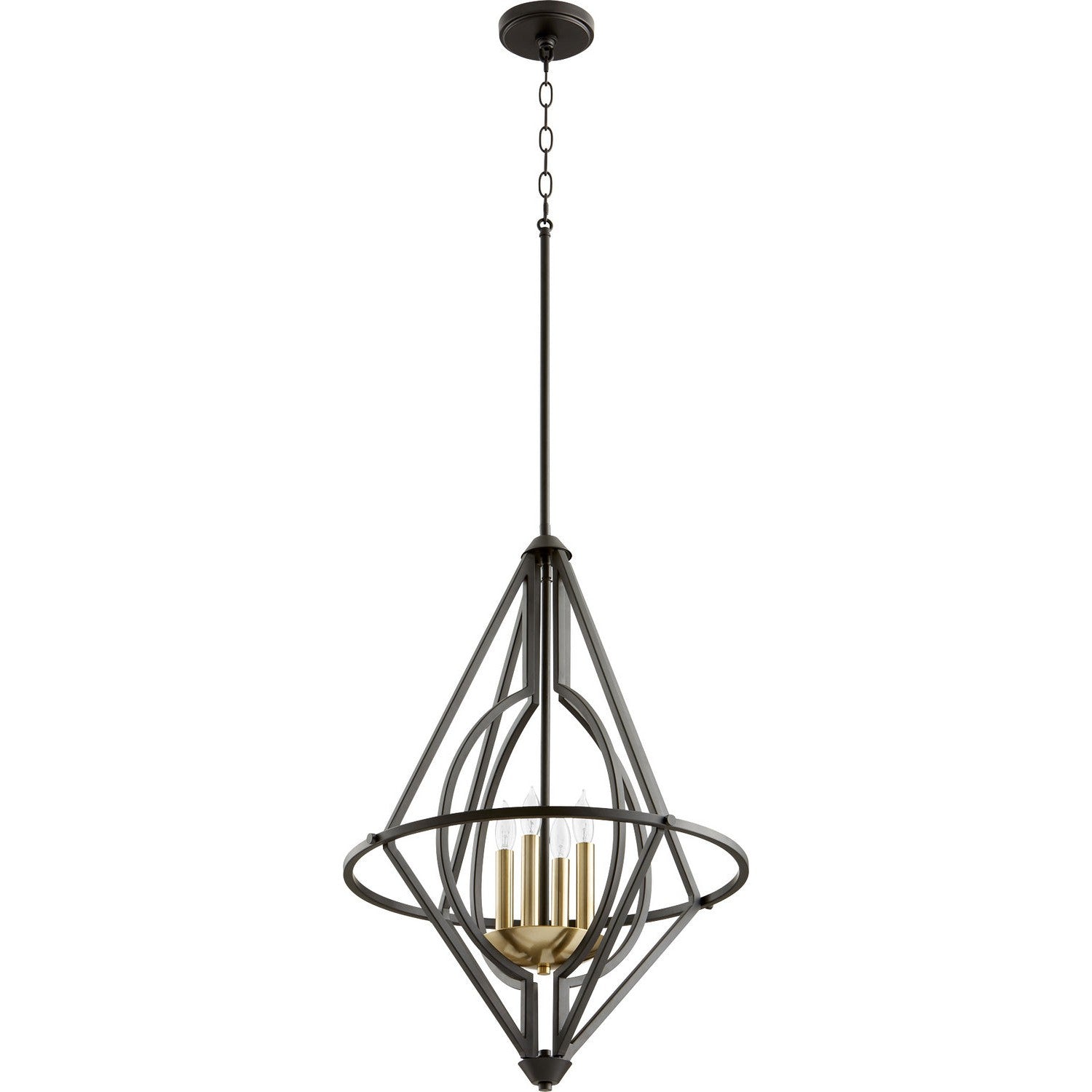 Quorum 8065-4-69 Pendant - Textured Black