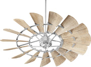 Quorum WINDMILL 96015-9 Modern Farmhouse Indoor Ceiling Fan, 60 inch, 10 Blade - Galvanized, Weathered Oak