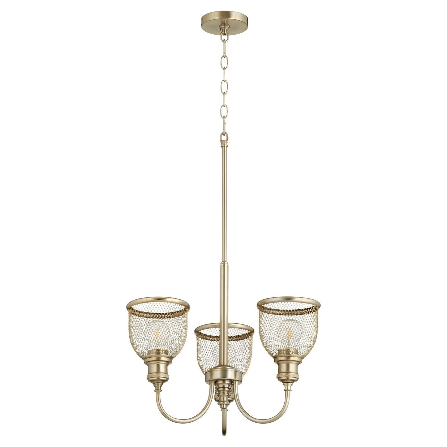 Quorum Omni 6212-3-80 Chandelier - Aged Brass