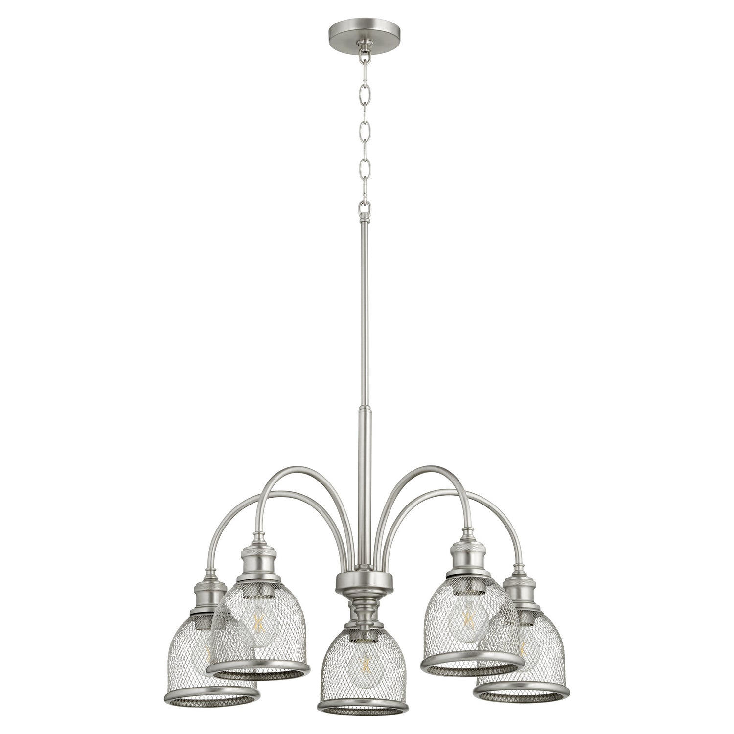 Quorum Omni 6212-5-65 Chandelier - Satin Nickel