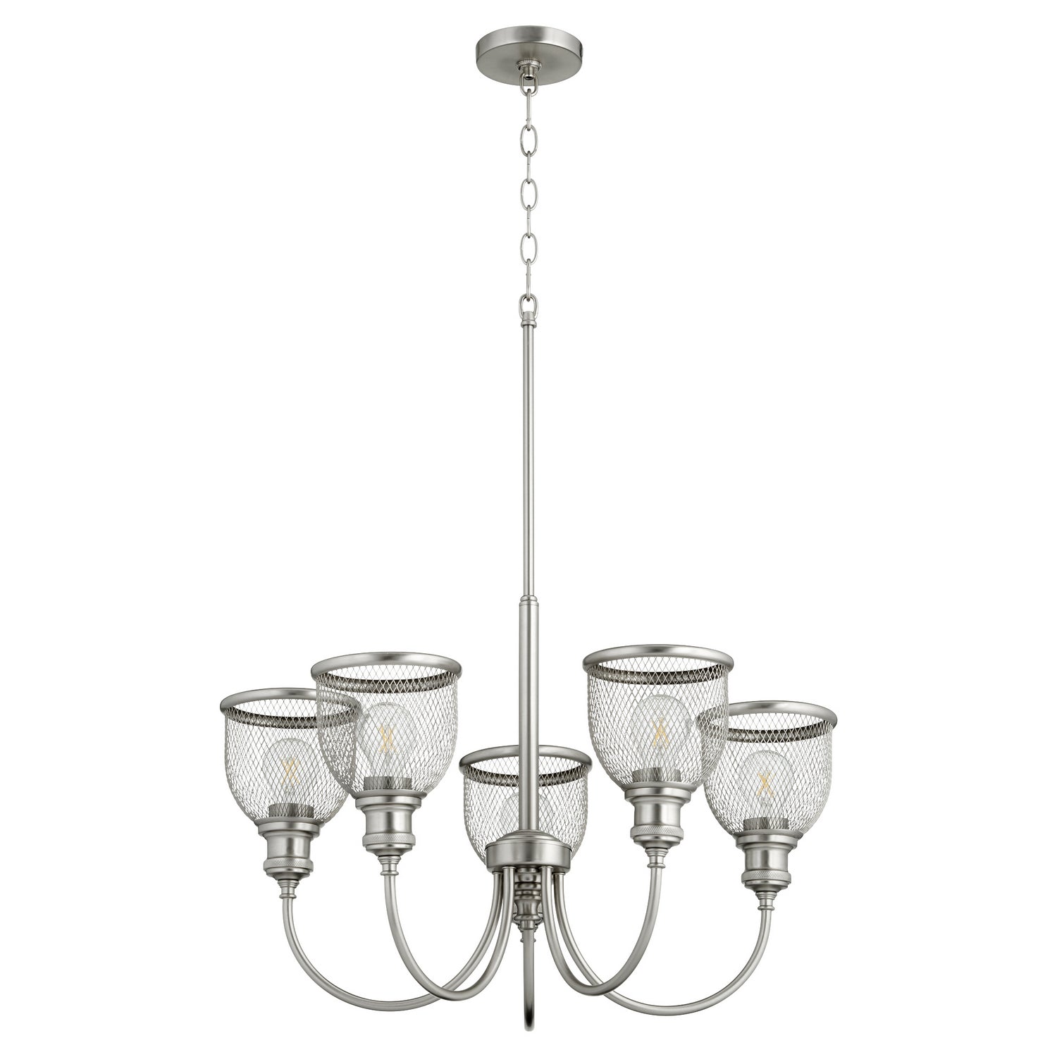 Quorum Omni 6212-5-65 Chandelier - Satin Nickel