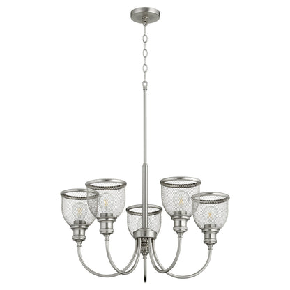 Quorum Omni 6212-5-65 Chandelier - Satin Nickel