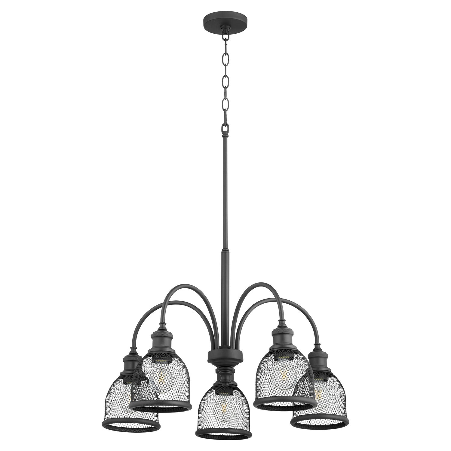 Quorum Omni 6212-5-69 Chandelier - Textured Black