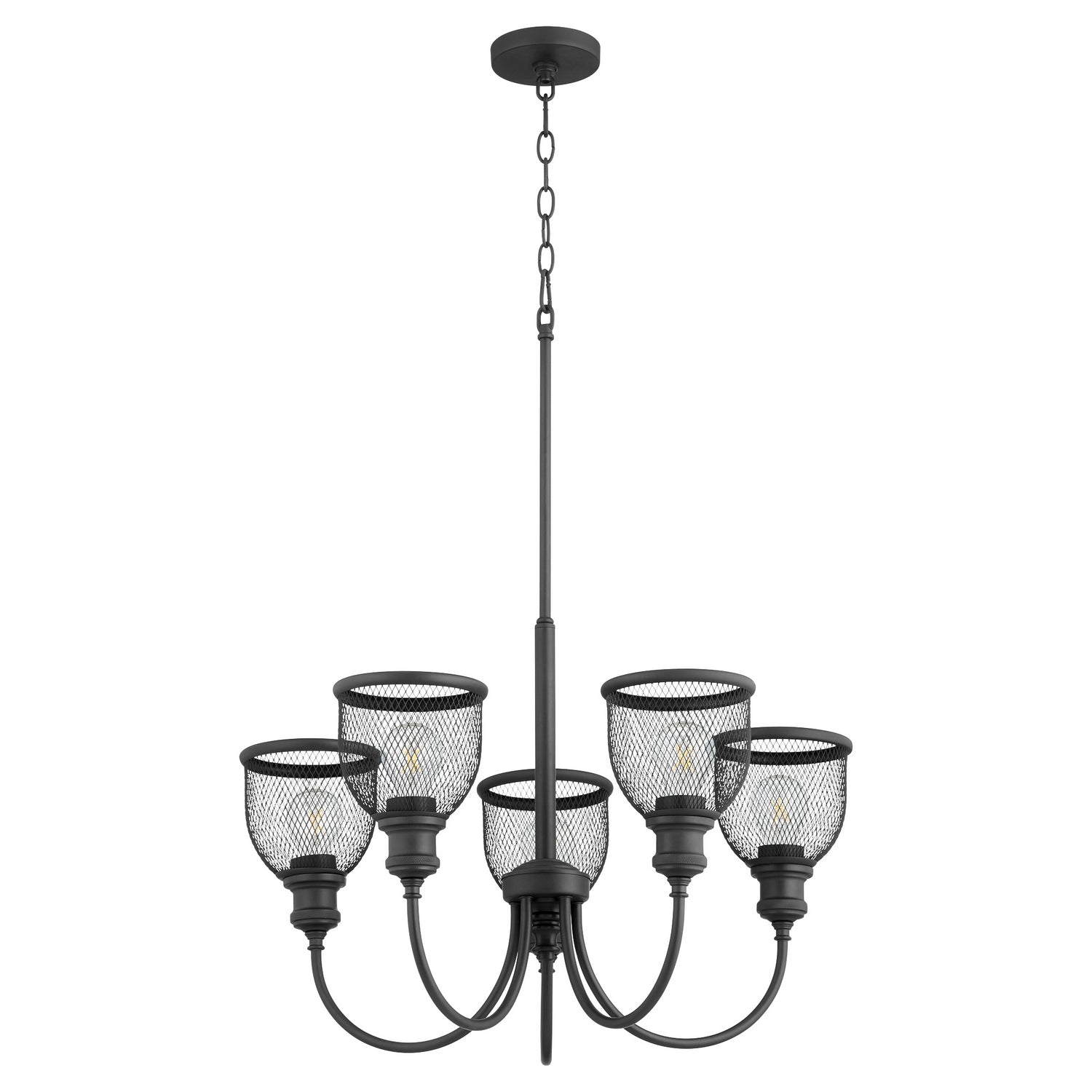 Quorum Omni 6212-5-69 Chandelier - Textured Black