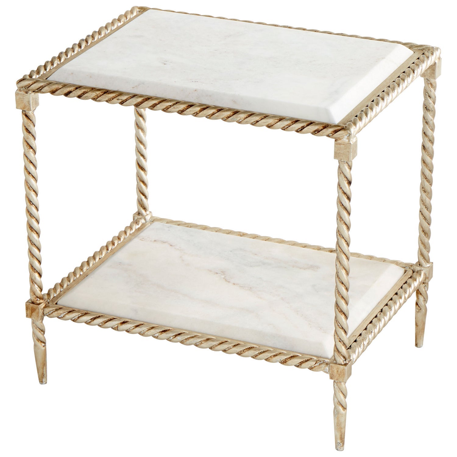 Cyan Design 10052 Westminster Side Table - Silver Leaf
