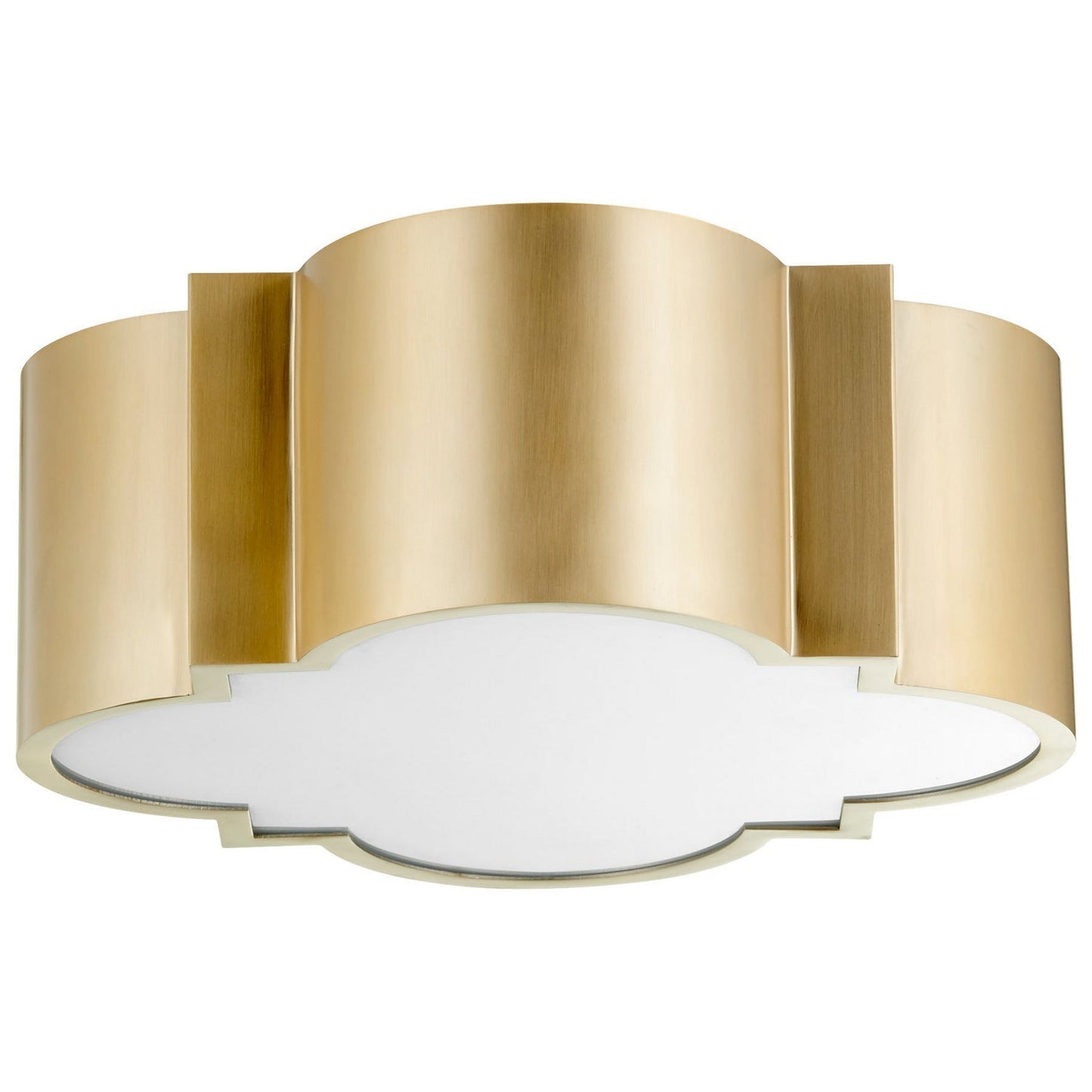 Cyan Design 10063 Wyatt Ceiling Mount 2-Light - Aged Brass - Medium