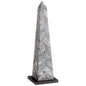 Cyan Design 10190 Herring Obelisk Sculpture - Grey And Black