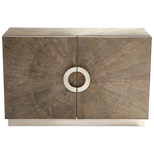 Cyan Design 10227 Volonte Cabinet - Weathered Oak And Stainless Steel