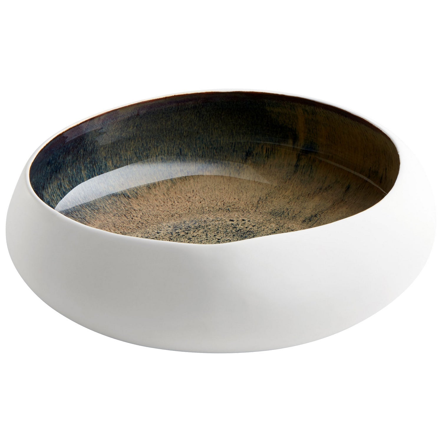 Cyan Design 10255 Android Bowl - White And Oyster - Medium