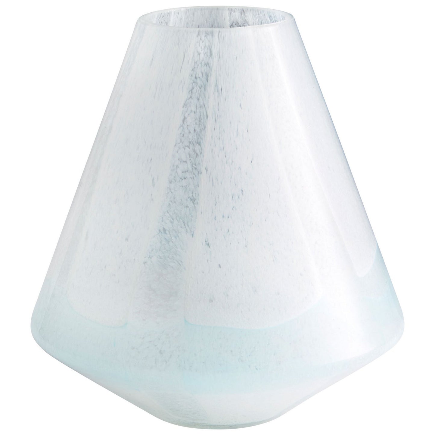 Cyan Design 10289 Backdrift Vase - Sky Blue And White - Small