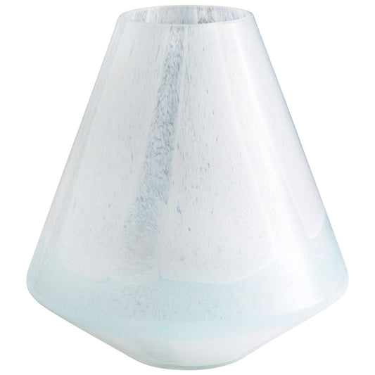 Cyan Design 10289 Backdrift Vase - Sky Blue And White - Small