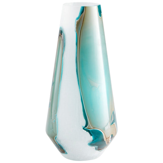 Cyan Design 10325 Tall Ferdinand Vase - Green And White