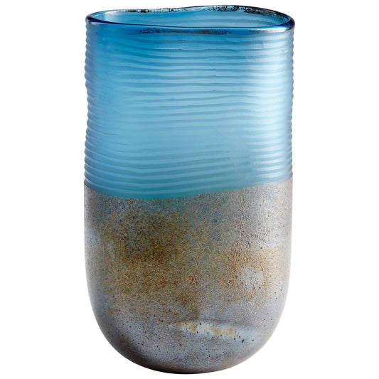 Cyan Design 10345 Europa Vase - Blue And Iron Glaze - Tall
