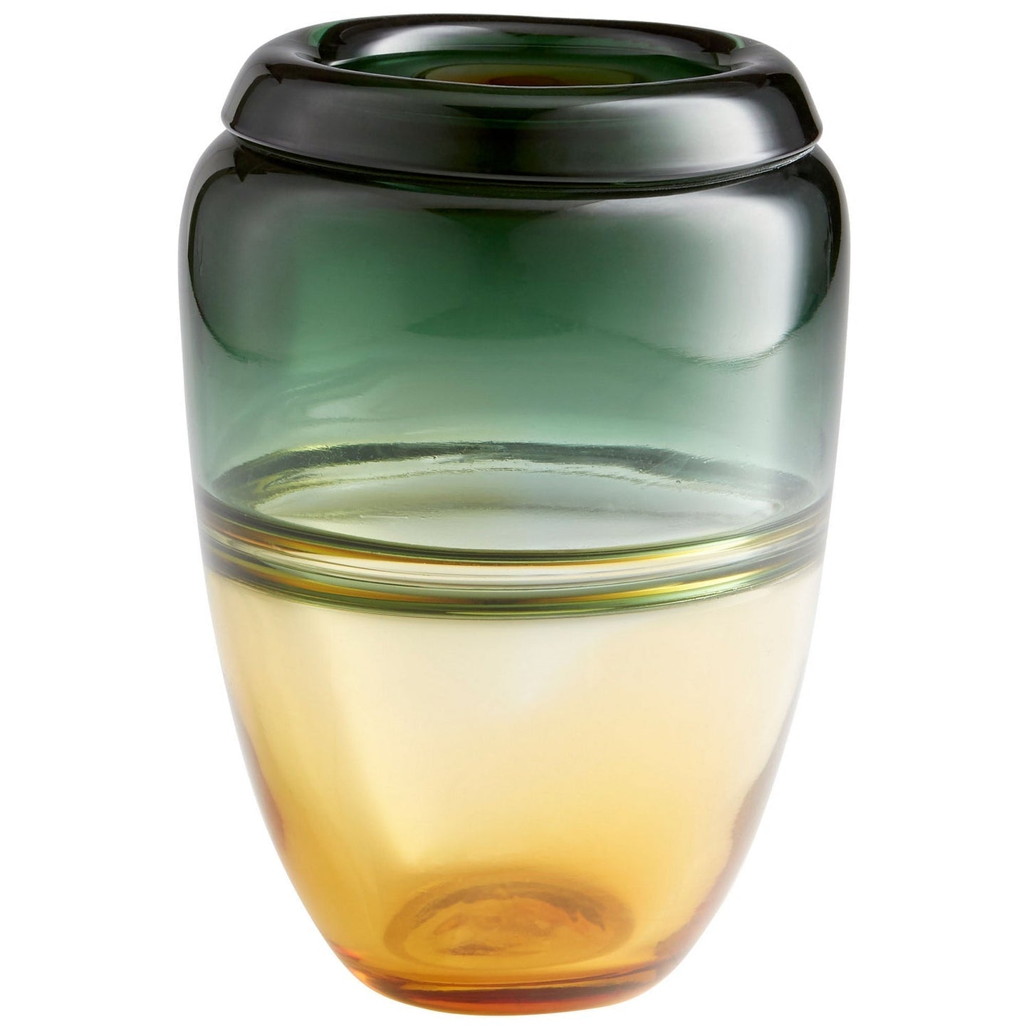 Cyan Design 10346 Callisto Vase - Amber And Green - Small