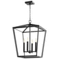 Cyan Design 10375 Hyperion Chandelier - 4-Light - Black - Large