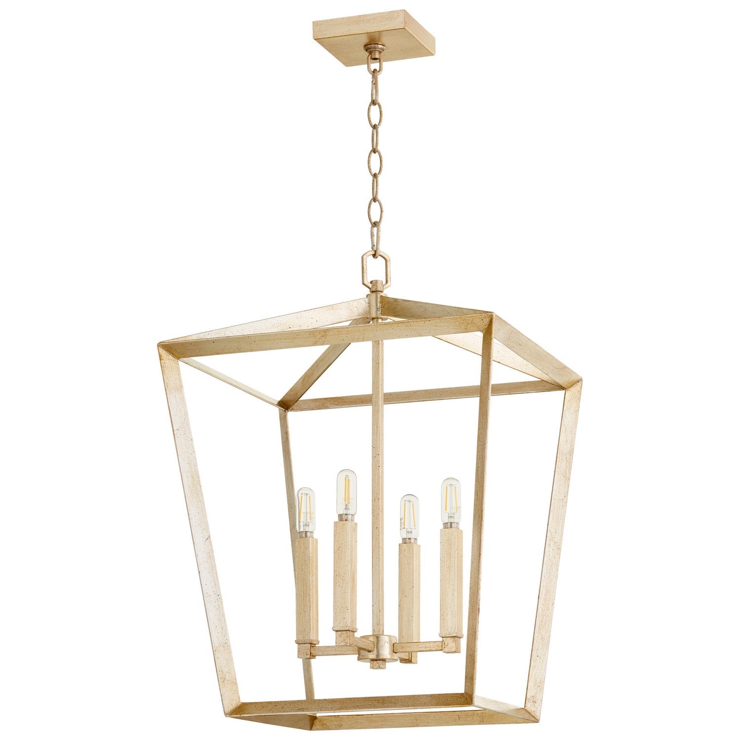 Cyan Design 10379 Hyperion Chandelier 4-Light - Aged Silver Leaf - Small