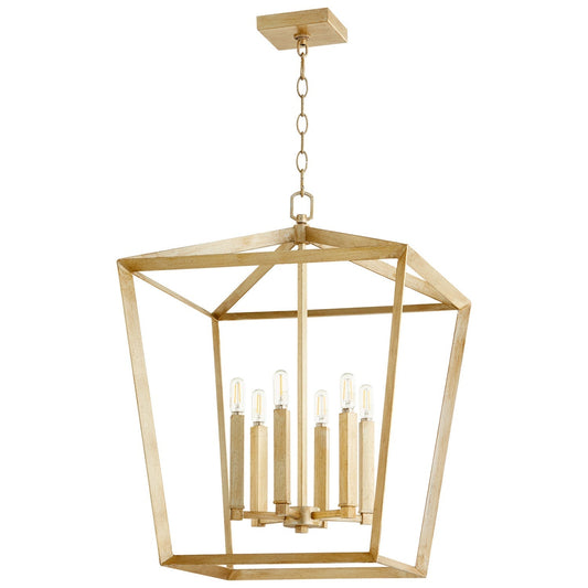 Cyan Design 10380 Hyperion Chandelier 6-Light - Aged Silver Leaf - Small