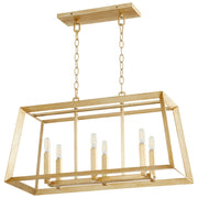 Cyan Design 10381 Hyperion 6-Light Island - Aged Silver Leaf