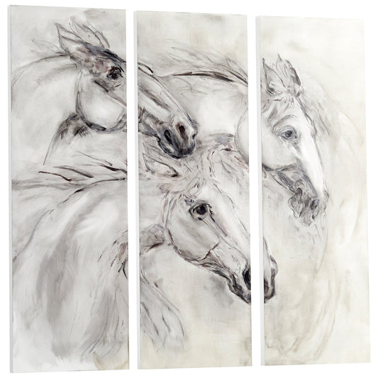 Cyan Design 10420 Galloping Wall Art - White