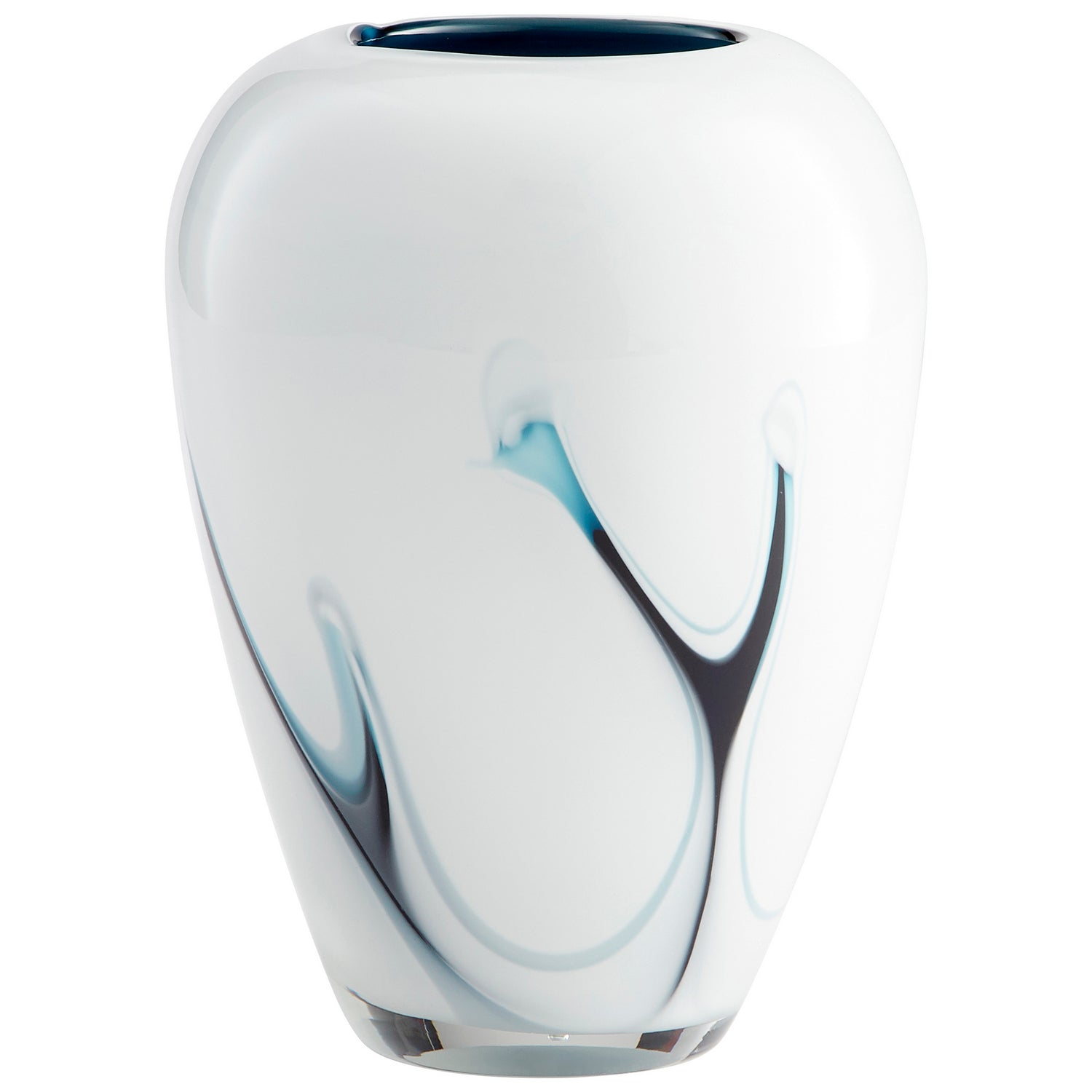 Cyan Design 10444 Deep Sky Vase - Blue And White - Small