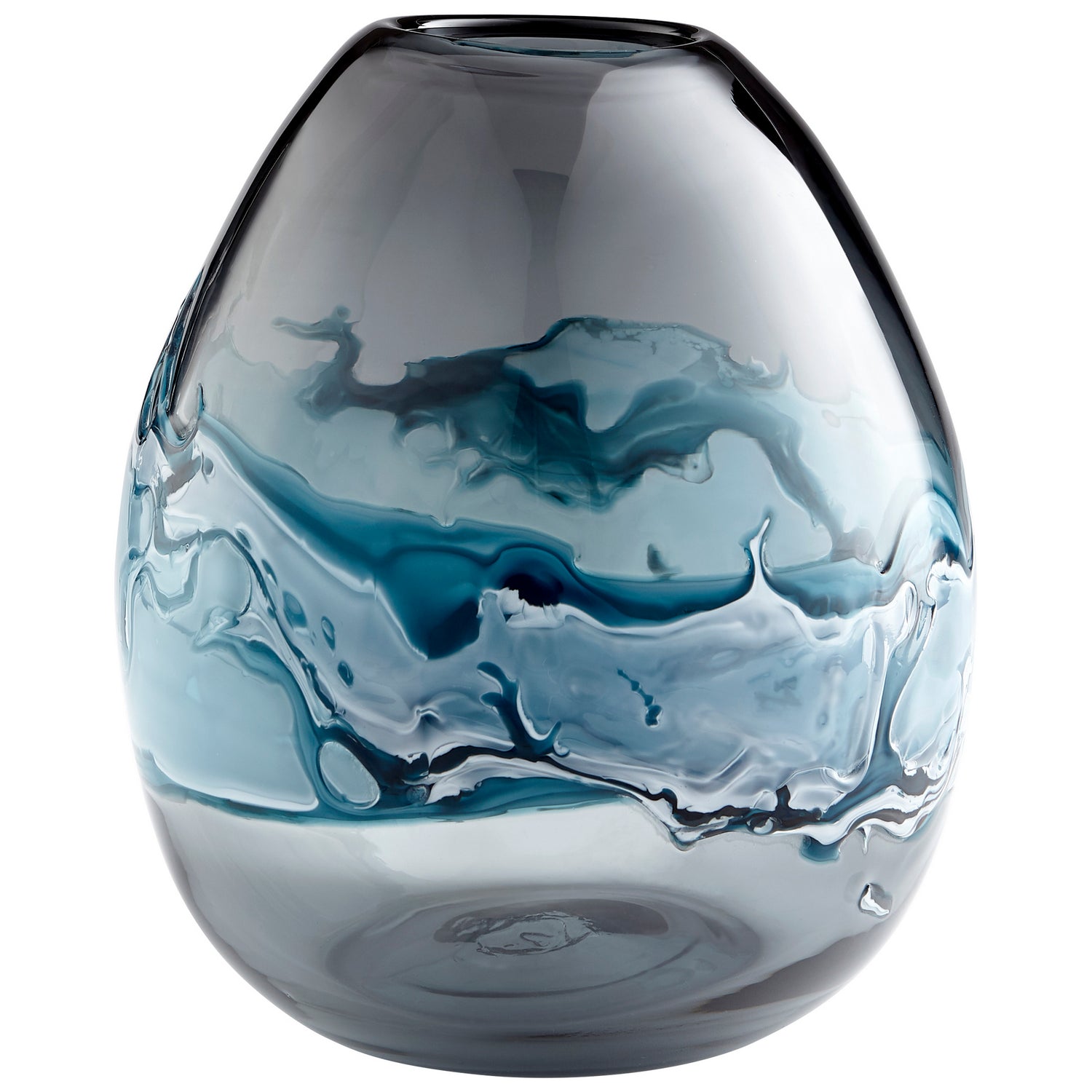 Cyan Design 10462 Mescolare Vase - Blue And White - Medium