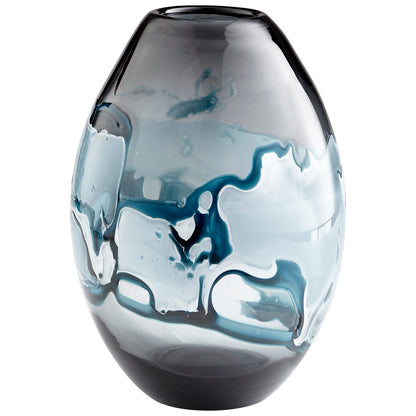 Cyan Design 10463 Mescolare Vase - Blue And White - Large