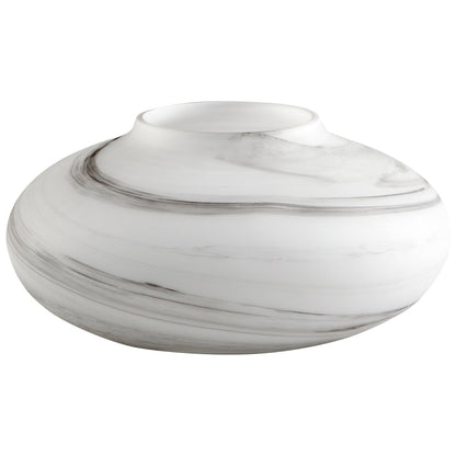 Cyan Design 10467 Moon Mist Vase - White And Black Swirl - Small