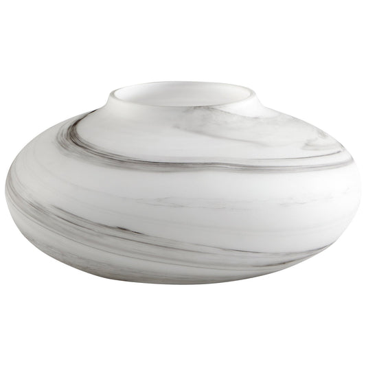 Cyan Design 10467 Moon Mist Vase - White And Black Swirl - Small