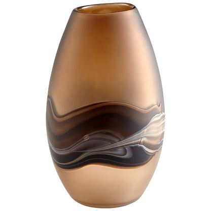 Cyan Design 10480 Nina Vase - Amber Swirl - Medium