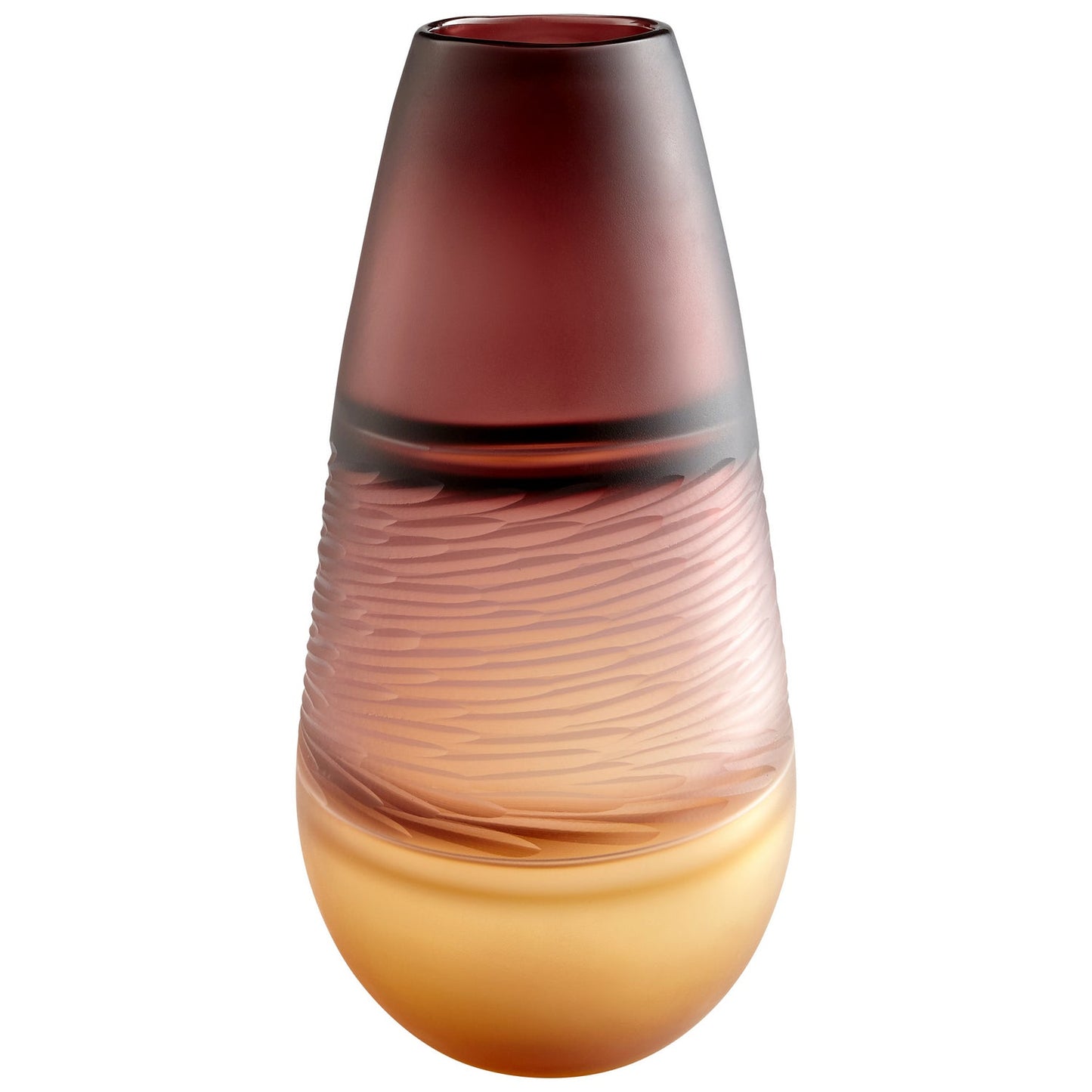 Cyan Design 10484 Leilani Vase - Plum And Amber - Small