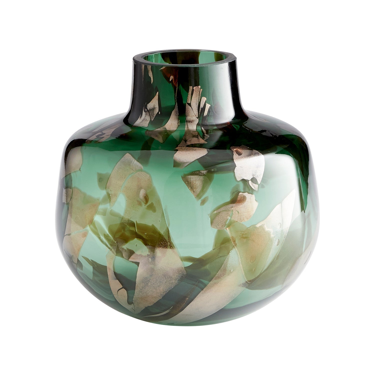 Cyan Design 10491 Maisha Vase - Green And Gold - Small