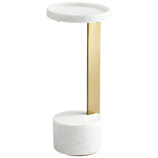 Cyan Design 10497 Kodiak Side Table - Gold & White