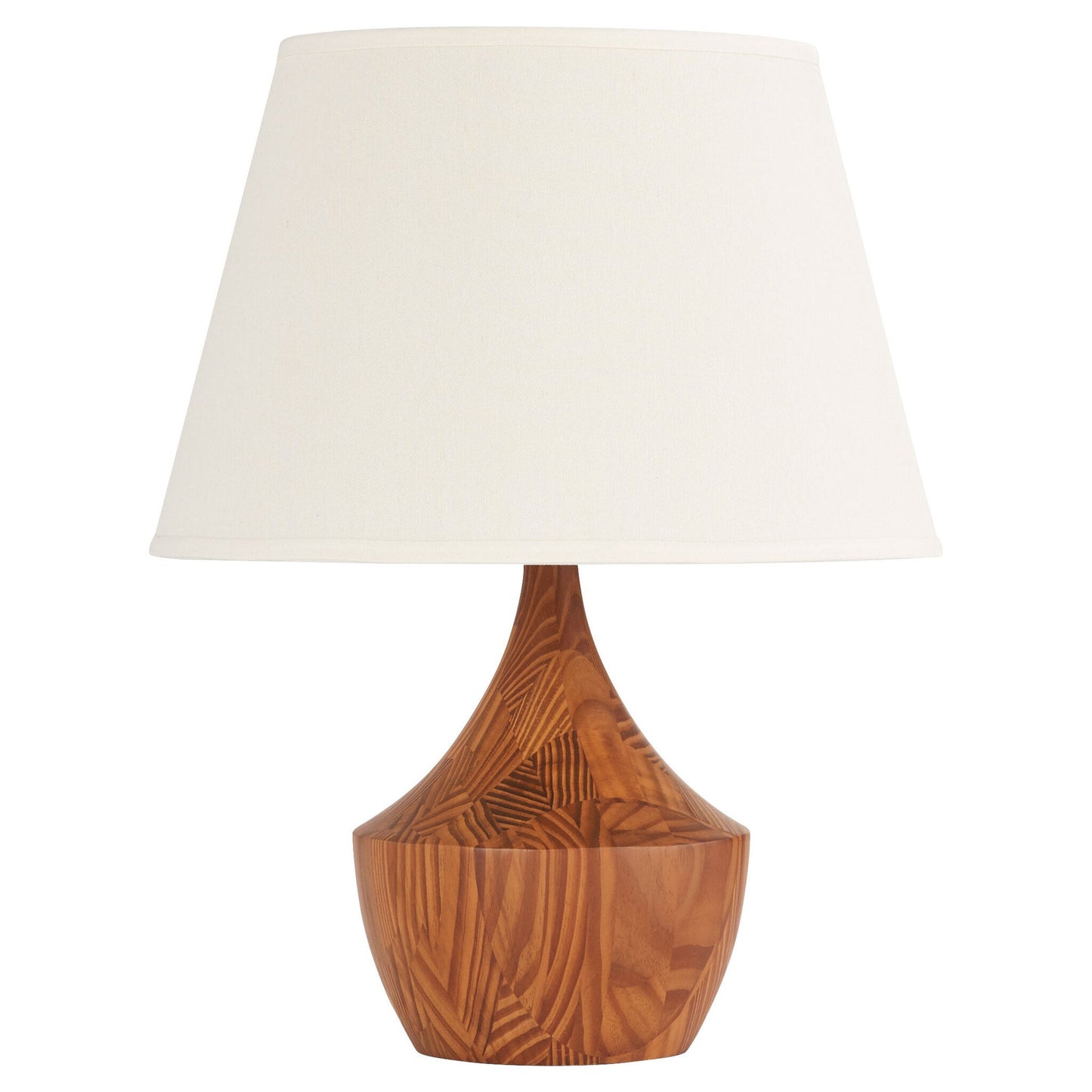 Cyan Design 11746 Emma Natural Wood Table Lamp - Natural Wood, White Linen Shade