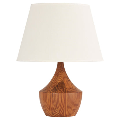 Cyan Design 11746 Emma Natural Wood Table Lamp - Natural Wood, White Linen Shade