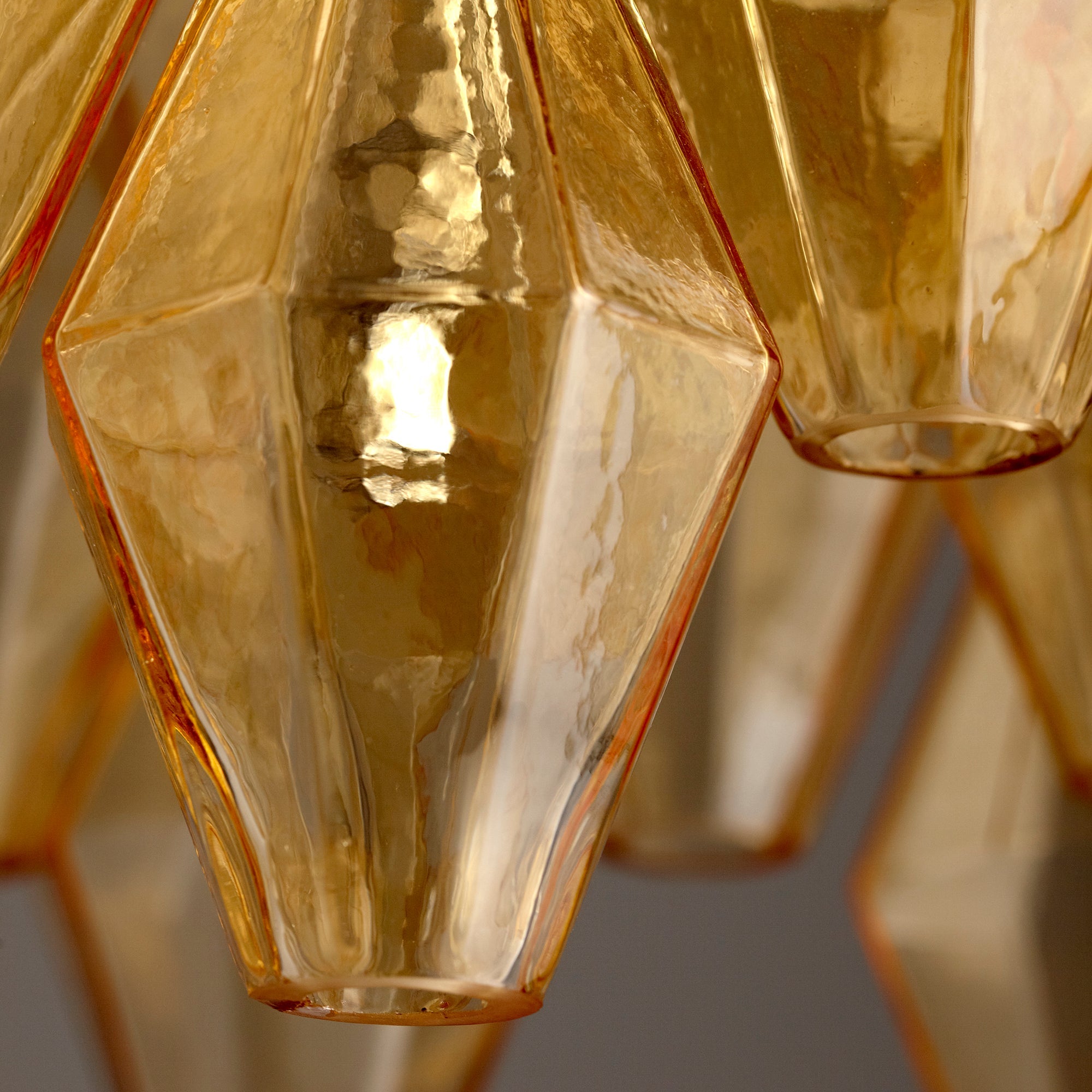 Cyan Design BOHO 05033 Pendant Light 4-Light - Chrome, Amber Glass