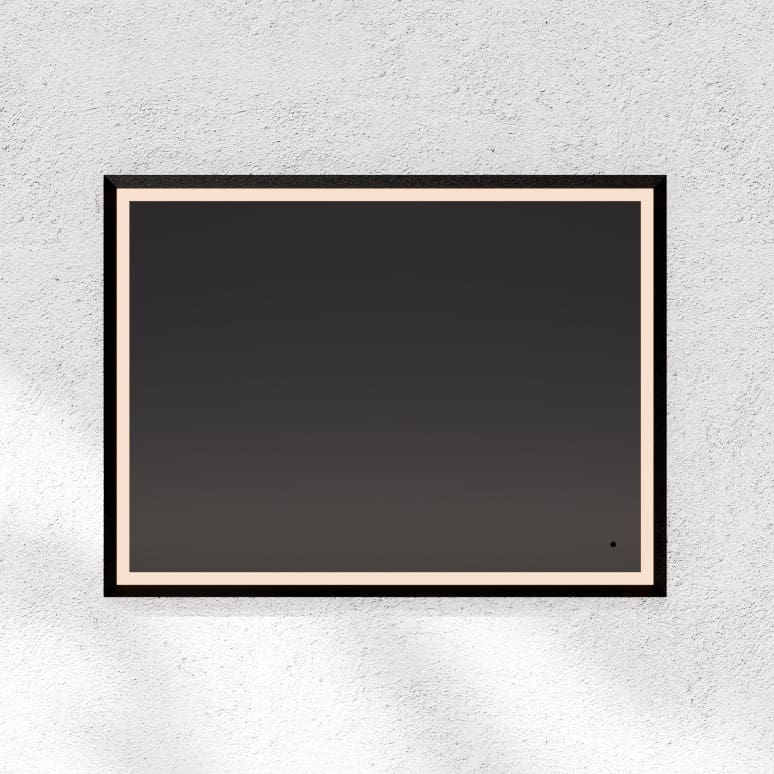 Oxygen Dusk 3-0803-15 Lighted LED Mirror 36 Inch x 36 Inch - Black