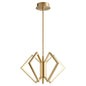 Oxygen ACADIA 3-6142-40 Contemporary Modern LED 25 Inch Chandelier 3000K - Aged Brass