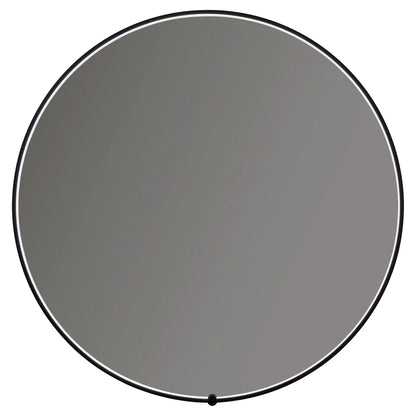 Vanita by Oxygen AVIOR 3-0201-15 Round Lighted LED Mirror 30 Inch - Black