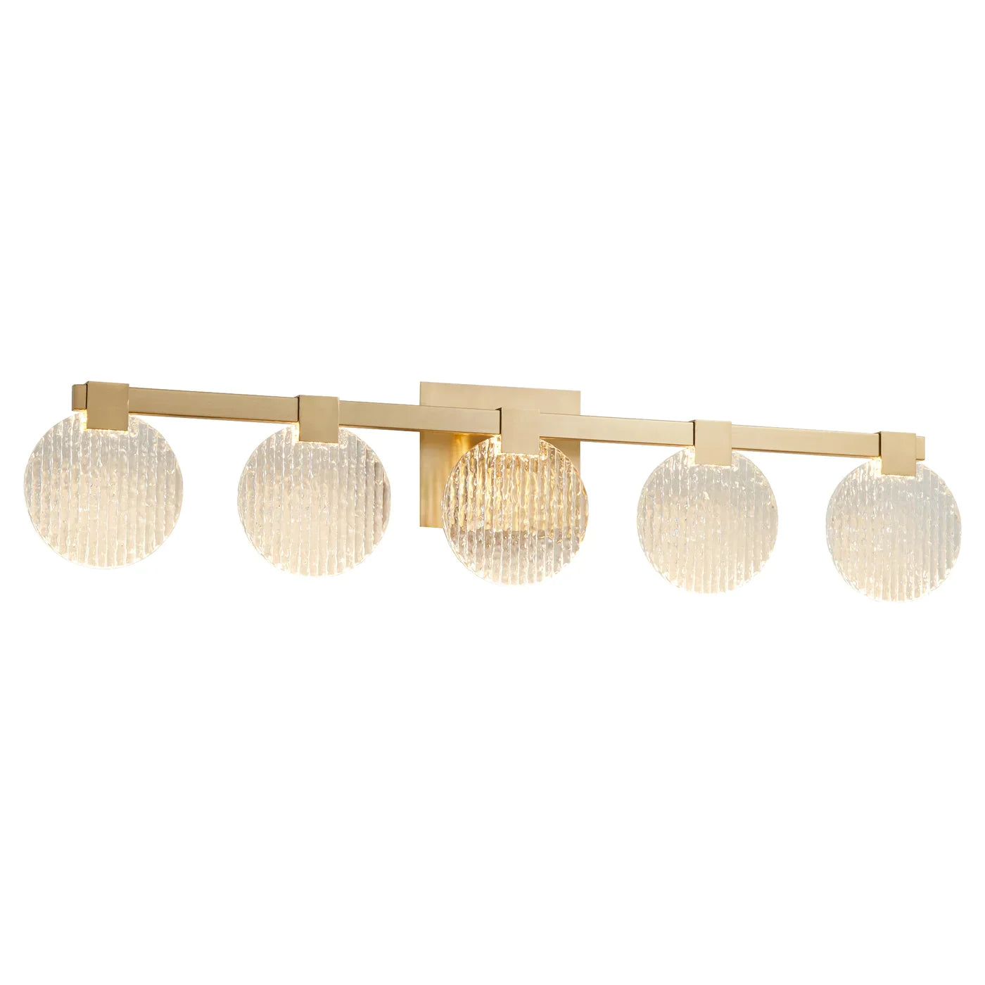 Oxygen AXIOM 3-5054-40 Five Light CCT Vanity Light Fixture - Aged Brass