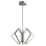 Open Box - Oxygen Acadia 3-6142-24 Contemporary Modern Chandelier Light - Satin Nickel (OPEN BOX)
