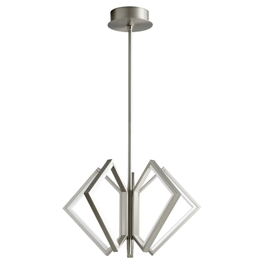 Open Box - Oxygen Acadia 3-6142-24 Contemporary Modern Chandelier Light - Satin Nickel (OPEN BOX)