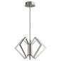 Open Box - Oxygen Acadia 3-6142-24 Contemporary Modern Chandelier Light - Satin Nickel (OPEN BOX)