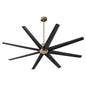 Oxygen FLEET Ceiling Fan 72 Inch Eight Blade Fan - 6 Speed Reversible with Remote and Optional LED Light Kit, Damp Rated