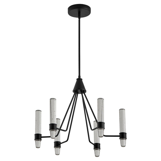 Oxygen Lighting 3-6713-15 ETHOS 6 Light CCT Chandelier - Black