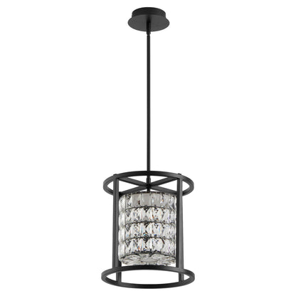 Oxygen Lighting ELAN 3-877-15 Pendant Light Fixture 12 inch CCT Selectable - Black