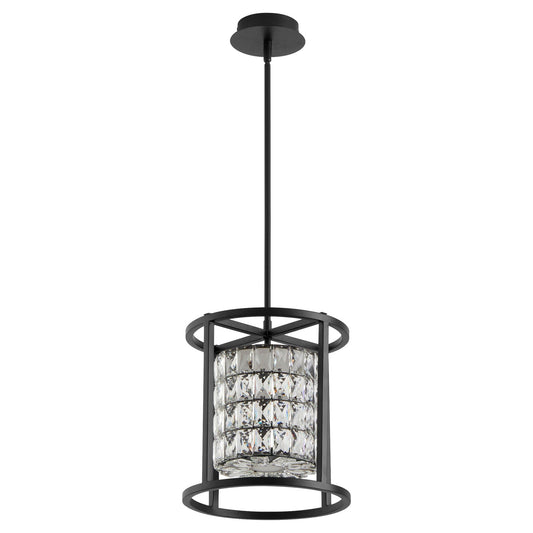 Oxygen Lighting ELAN 3-877-15 Pendant Light Fixture 12 inch CCT Selectable - Black