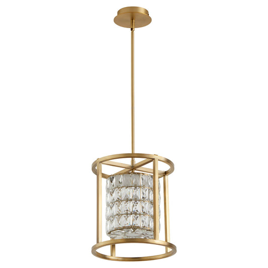 Oxygen Lighting ELAN 3-877-40 Pendant Light Fixture 12 inch CCT Selectable - Aged Brass