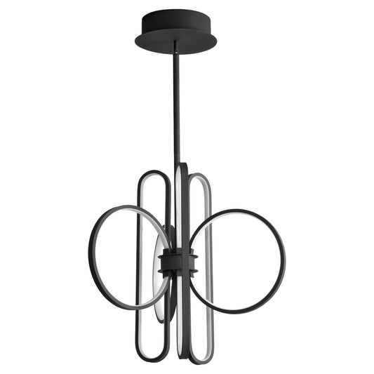 Oxygen Lupe 3-25-15 LED Chandelier Light - Black