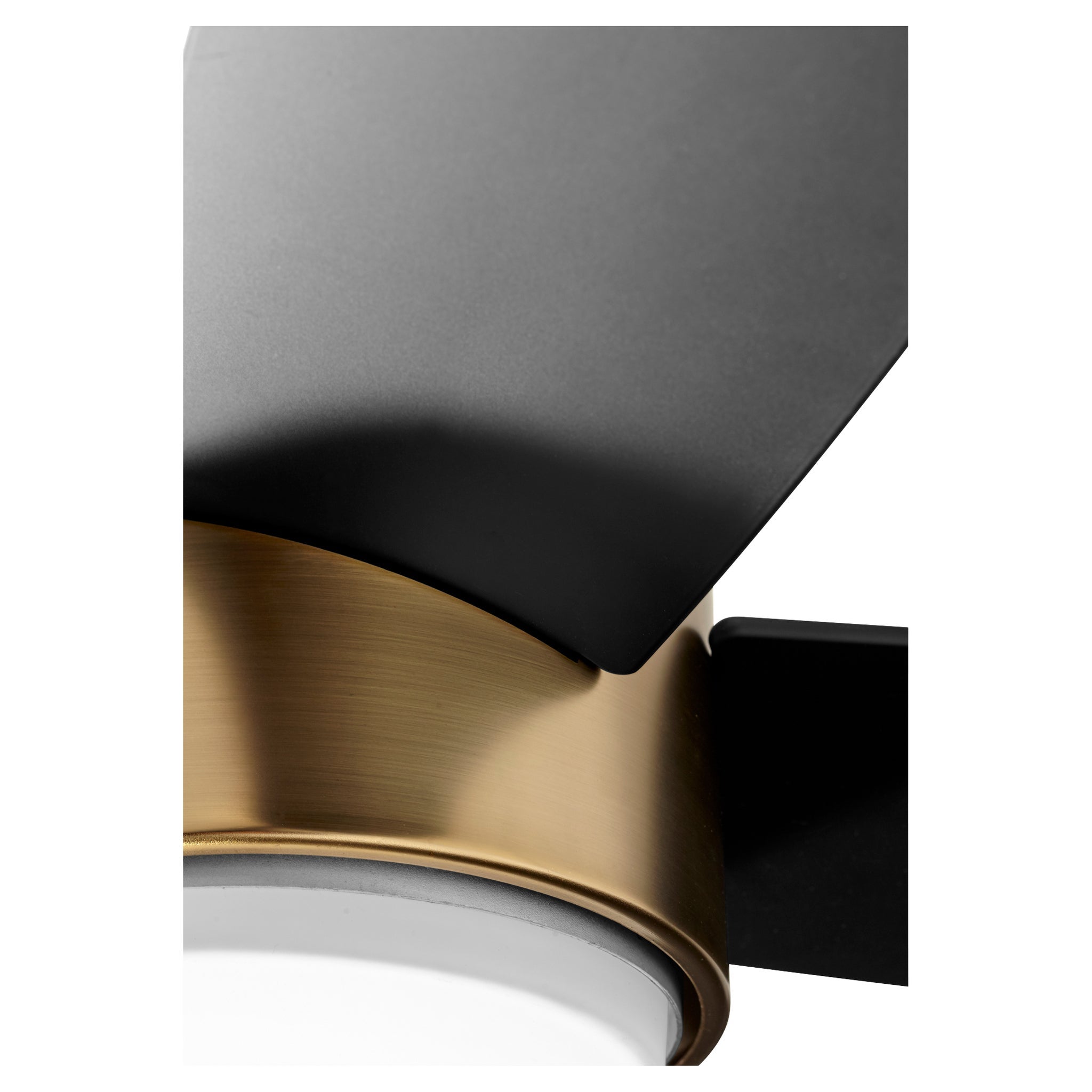 Oxygen OSLO 3-101-40 Fan 52 Inch Four Blade Ceiling Fan - Black, Aged Brass