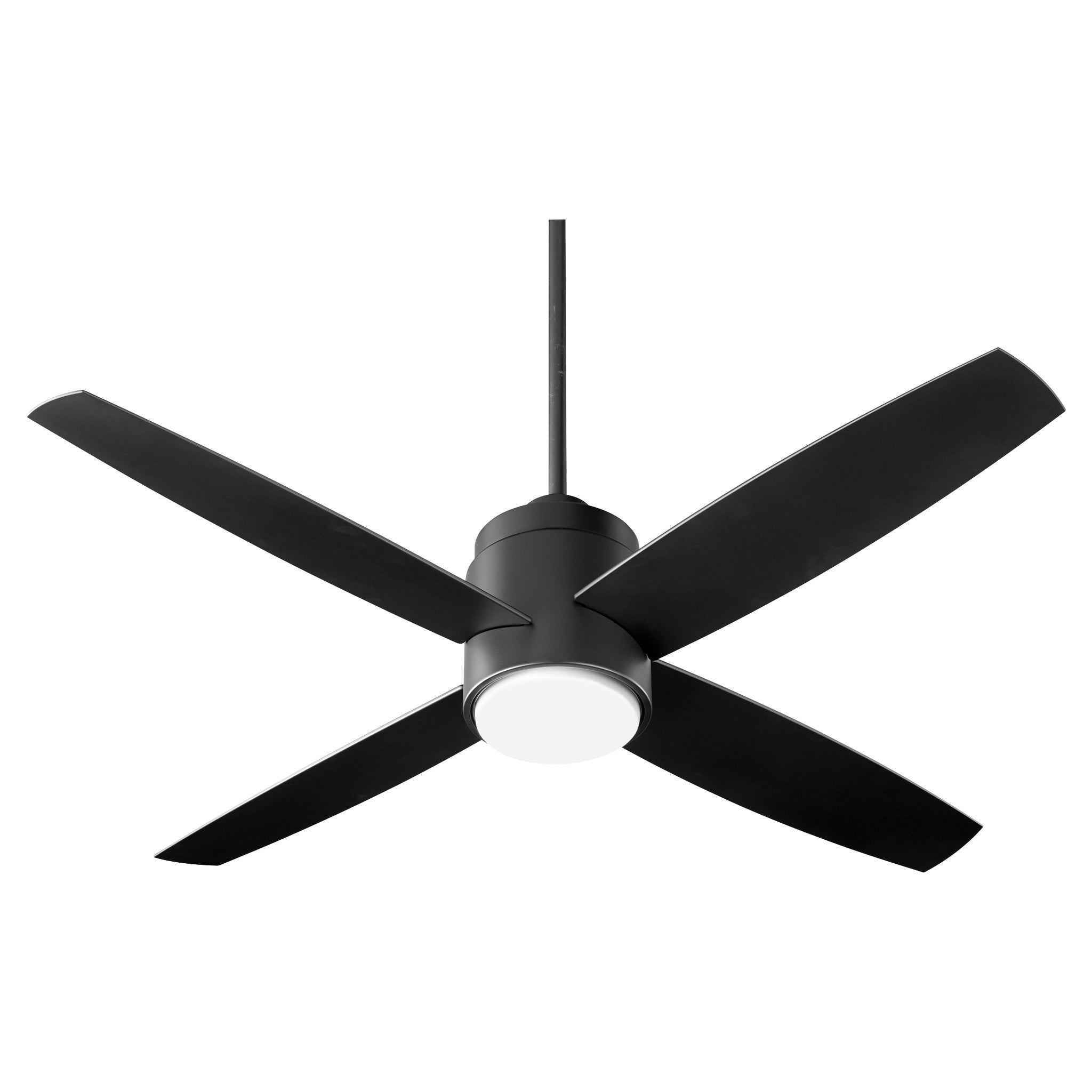 Oxygen OSLO Fan 3-101-15 Modern Black 52 Inch Four Blade Ceiling Fan - Black (Optional Remote 3-8-1000-0) LED Light Kit: Optional (3-9-101)